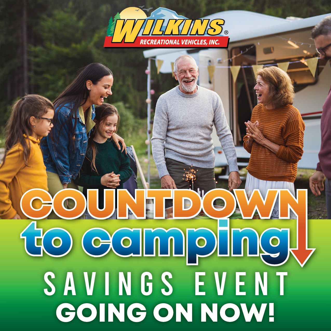 Countdown to Camping Wilkins Savings Event